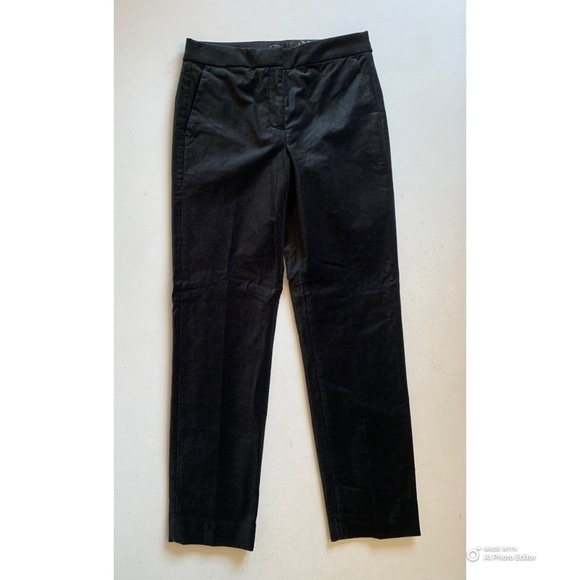 J Crew Tall Black Velvet Kate Slim-Fit Pant Size 4 Tall - Picture 3 of 17
